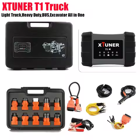 In Stock XTUNER T1 Truck Diagnostic Tool Heavy Duty Bus Excavator Truck OBD2 Diagnostic Scanner