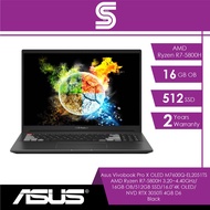 Asus Laptops Vivobook Pro X OLED M7600Q-EL2051TS / M7600Q-EL2059TS /AMD Ryzen R7-5800H /16GB OB/512G