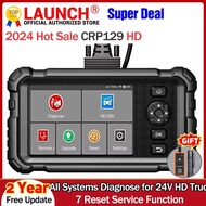 LAUNCH CRP129 HD Elite 24V Heavy Duty Truck All Systems Diagnostic Tools 7 Service Oil Speed Limit I