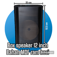 Box speaker 12 inch Sidefeld sedfil senfil bahan MDF ram besi