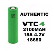 AUTHENTIC Battery 18650 lithium Vtc 4 2100MAh 15A