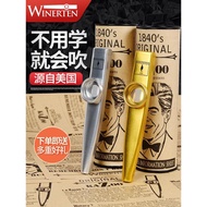 WINERTEN Kazoo kazoo kazoo Metal Performer Card Set Flute Niche Musical Instruments Simple Learn Acc