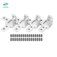 4-Pack 3030 Series 3-Way End Corner Bracket Connector,With Screws For Standard 8Mm T Slot Aluminum E