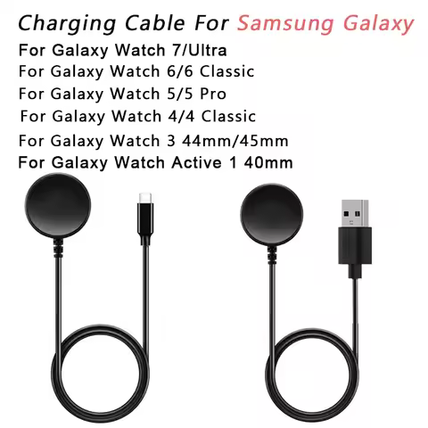Charger For Samsung Galaxy Watch 5 Pro 5/3 Active 2/1Gear Sport/S3,Replacement USB Charging Cable fo