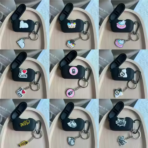 New Caroton Cat Silicone Soft Case for JBL WAVE BUDS Earphone Protector Cover for JBL WAVE100 TWS He