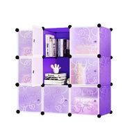 ODOSO DIY Magic 9 Cube Large Capacity Creative Storage Cabinet Rak Baju Laci Baju Rak serbaguna Rak 