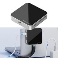 ฮับอะแดปเตอร์แม่เหล็กชนิด C พร้อม PD100W 4K60hz ระบบชาร์จเร็วแบบออปติคอลและการถ่ายโอนข้อมูล10Gbps สำ