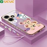 UCUC Casing Case For Infinix Hot 30 X6831 Infinix Hot 30i X669 Infinix Hot 30 Play Casing Cartoon Du