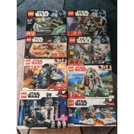 Lego Star Wars set WITHOUT minifigures, NO minifigures 75168, 75169, 75173, 75183, 75199, 75200, 752