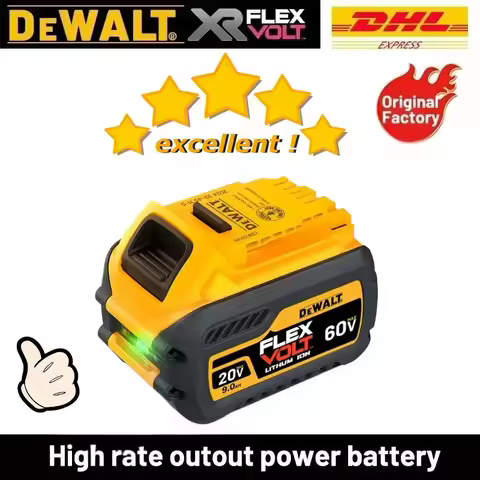100% Original DEWALT Battery 20V 6.0AH High Performance Rechargeable Lithium-ion Battery For DCBL722