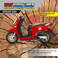 KING SCOOPY BURGER CUTTING STICKER