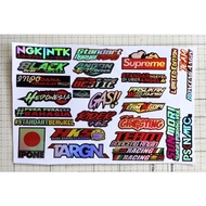 Hologram racing word sticker pack, word sticker, cutting pack