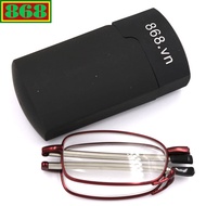 Red folding frame glasses (868) from 1 degree to 4 degrees, folding glasses, retractable glasses, fo