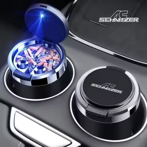 Car Ashtray Cigarette Ash Holds Cup LED Light Automotive Ashtray For AC Schnitzer M 3 Z E46 E39 X1 X