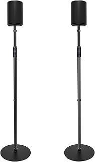 Speaker Stands for Sonos Era 100,Adjustable Height from 33" to 47",Hold up to 8.8 lbs,Easy DIY Assem
