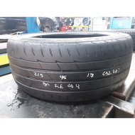 Used Tyre Secondhand Tayar BRIDGESTONE POTENZA RE004 215/45R17 60% Bunga Per 1pc