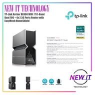 TP-Link Archer BE800 BE19000 WiFi 7 Tri-Band Dual 10G + 4x 2.5G Ports Router Speeds up to 19 Gbps,Ea