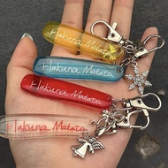 < Hakuna Matata} Acrylic Dropping Pendant Keychain High-value ins Niche Bag Pendant Collection Hakun