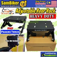 MAGIC BOY Adjustable Rear Rack Lipat Y15ZR Y16 LC135 V2-V8 VF3i185 Lagenda RS150 RSX Monorack