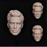 Unpainted 1/12 Scale Chris Evans Human Torch Head Carved Model Fit For 6 inches SHF MEZCO NECA McFar