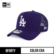 New Era 9FORTY A-Frame Trucker Los Angeles Dodgers Color Era Purple Snapback Cap