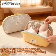 DELMER Underwear Organizer Bag, Multifunctional Bra Storage Bag with Special Foldable Design for 9TV