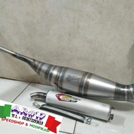 Knalpot Creampie NS2 Plat Leher L original Yogyakarta ninja R RR SS Termurah New product tertera kod
