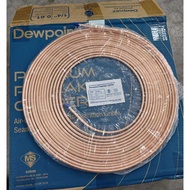 【Loose Cut / Feet】Daikin DEWPOINT Aircond Copper Pipe 1/4 Inch x0.61mm Copper Tube