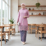 Setelan kebaya wisuda modern hijab remaja style modis Tile payet high quality terbaru / Kebaya encim