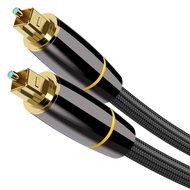 Optical Cable, Optical Audio Cable (6.6 Feet/2 Meter), Digital Fiber Optic Toslink Cable for Soundba