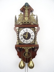 薩恩地區 荷蘭 Warmink 掛鐘 古董復古 8 天鏈條 (WUBA Junghans 時期)