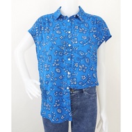 Baju Atasan Wanta / Blouse LOFT BY ANN TAYLOR Motif Floral Tanpa Lengan Pakaian Wanita LT8234