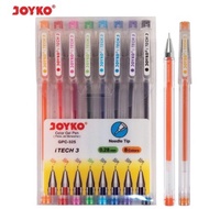 Joyko GPC-325 iTech3 Color Gel Pen 1 Set of 8 Colors 0.28 mm