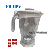 GELAS Blender Philips HR 2001 HR 2000 full set Plastic Jar Philip