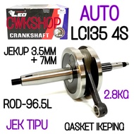 Y15ZR LC135 4S RACING CRANKSHAFT JET 3.5/ROD 96.5L LEO ESPADA S1R JET TIPU GASKET SEKEPING
