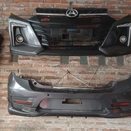 Bemper Ayla R Deluxe 2022 Set Depan Blkng
