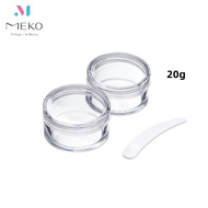 MEKO Sub-Packing Round Bottle 2pcs (20g)/Travel Sub-Packing Bottle/Cream Jar/Cream Jar/Ointment Jar/