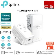 TP-LINK TL-WPA7617 KIT AV1000 DUAL-BAND GIGABIT POWERLINE STARTER KIT WITH PLUG AND PLAY DESIGN