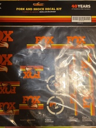 Fox Factory Forx 40 週年限量復刻版前叉與後避震貼紙套裝
