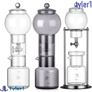 TYLER1 Cold Brew Coffee|Adjustable Water Flow 600ml Ice Dripper Coffee Maker, Clear Slow Drip Technology Portable Reusable Iced Coffee Brewer Office