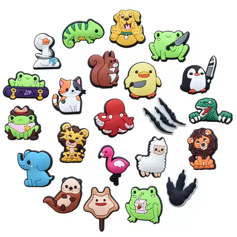 Frogs Animal Shoe Charms for Crocs Shoes Accessories Decorations Fits Boys Girls Kids Women Teens Ch