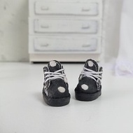 Shoes handmade Blythe doll. Black boots lace up for Blythe dolls. Clothes Blythe
