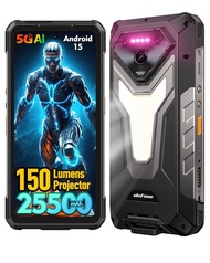 Ulefone Armor 34 Pro 5G AI Rugged Phone 25500mAh Up to 16GB +512GB Built-in Projector 120Hz 6.95" NF