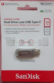 SanDisk Ultra Dual Luxe USB Type-C 128GB Flash Drive