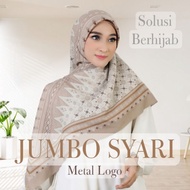 JUMBO UNIFORM OSKARA SYARI LC METAL LOGO Syar'i Square Motif AZARA 130 x 130 cm voal miracle premium