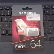 全新 Samsung 64gb 4K Evo Plus 100R 60W CL10 MicroSDXC 記憶卡