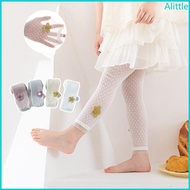 Alia 2-8T Kids Leggings Baby Tights Breathable and Soft Girls Nine Point Pantyhose
