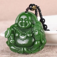 Hot-selling Hetian Jade Buddha Buddha pendant Jasper smile Buddha Maitreya necklace Buddha Brand Buddha Brand and Tian Jade Buddha bead bracelet running water fengshui water vapor