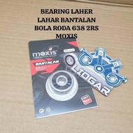 LAHAR BEARING LAHER WHEEL BALL BEARING 638 2RS MOXIS