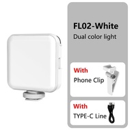Seanuo-Mini Light LED Video Beauty Portable Dual Color Professional Lights wiht Clip for phone for C